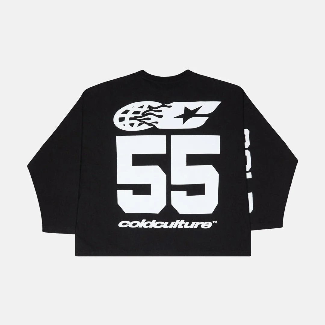 55 FLAMES LONGSLEEVE BLACK - Image 7