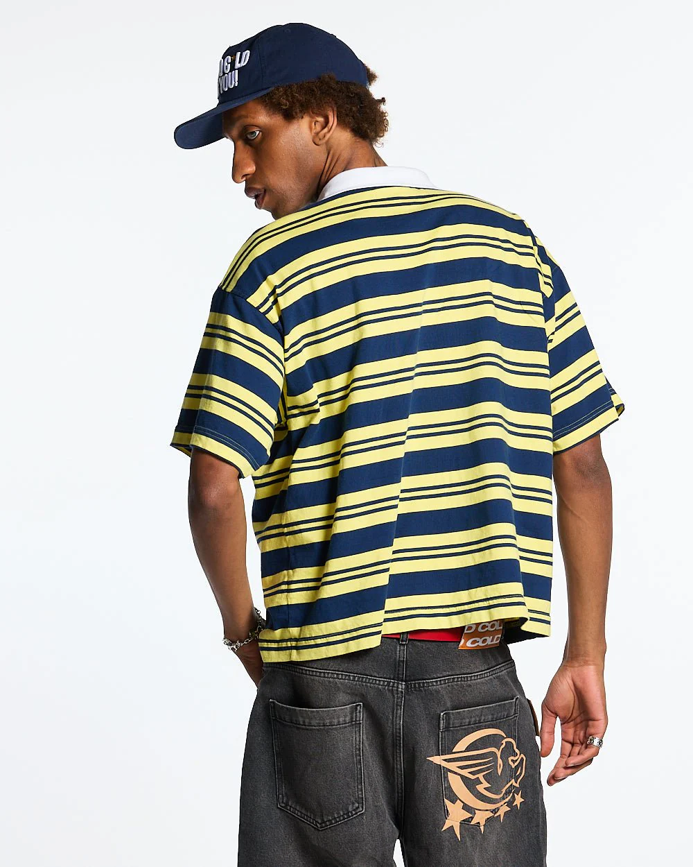 AEROSTRIPES POLO YELLOW/BLUE - Image 5