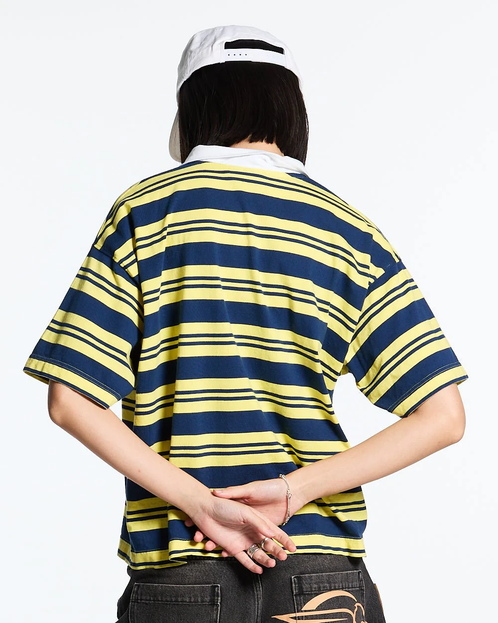 AEROSTRIPES POLO YELLOW/BLUE - Image 7
