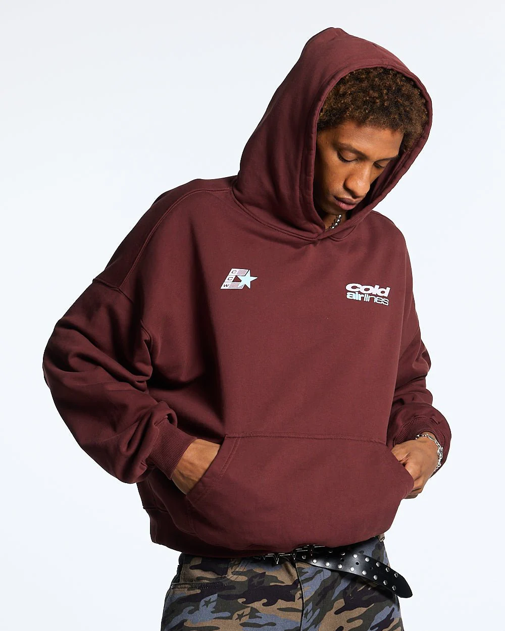 AIRLINES HOODIE BITTER CHOCOLATE - Image 4