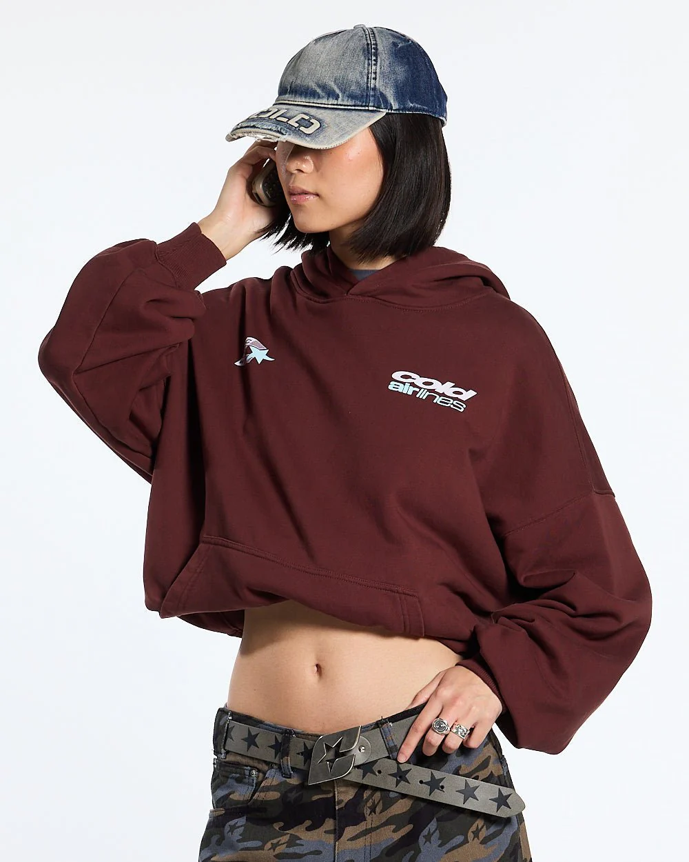 AIRLINES HOODIE BITTER CHOCOLATE - Image 6