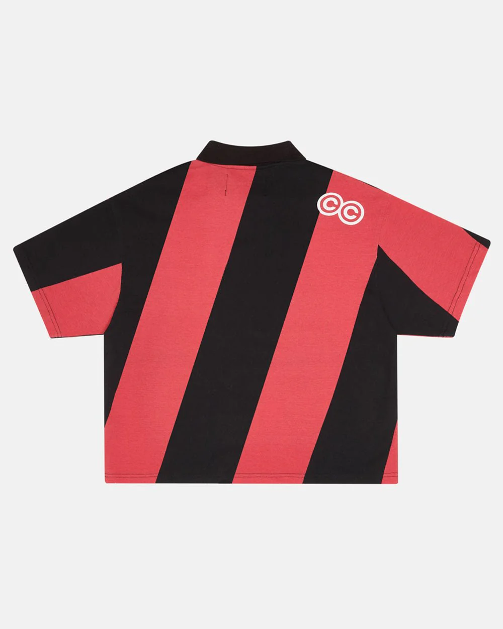 ASLANT STRIPES POLO TEE BLACK AND RED - Image 2