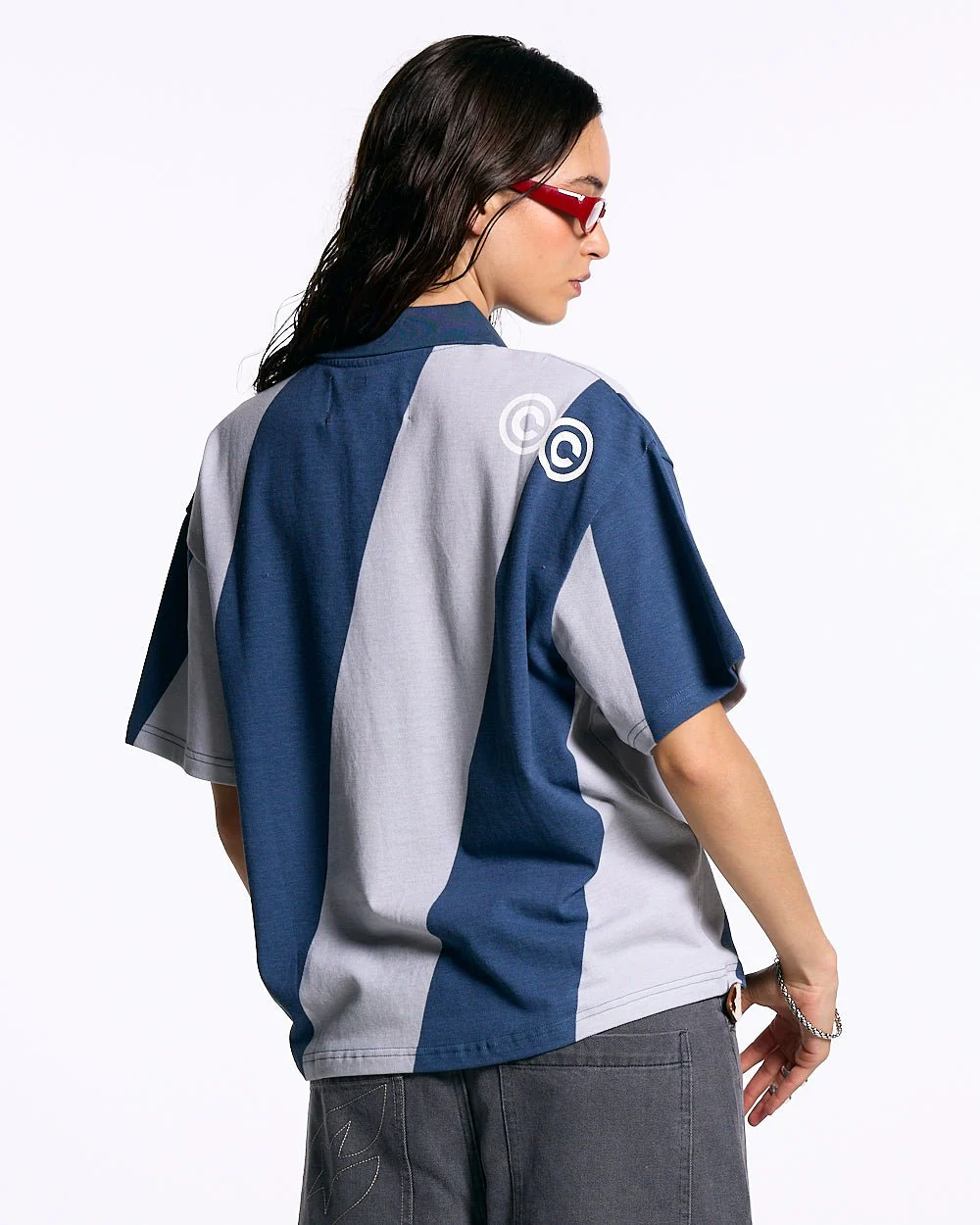 ASLANT STRIPES POLO TEE BLUE - Image 6