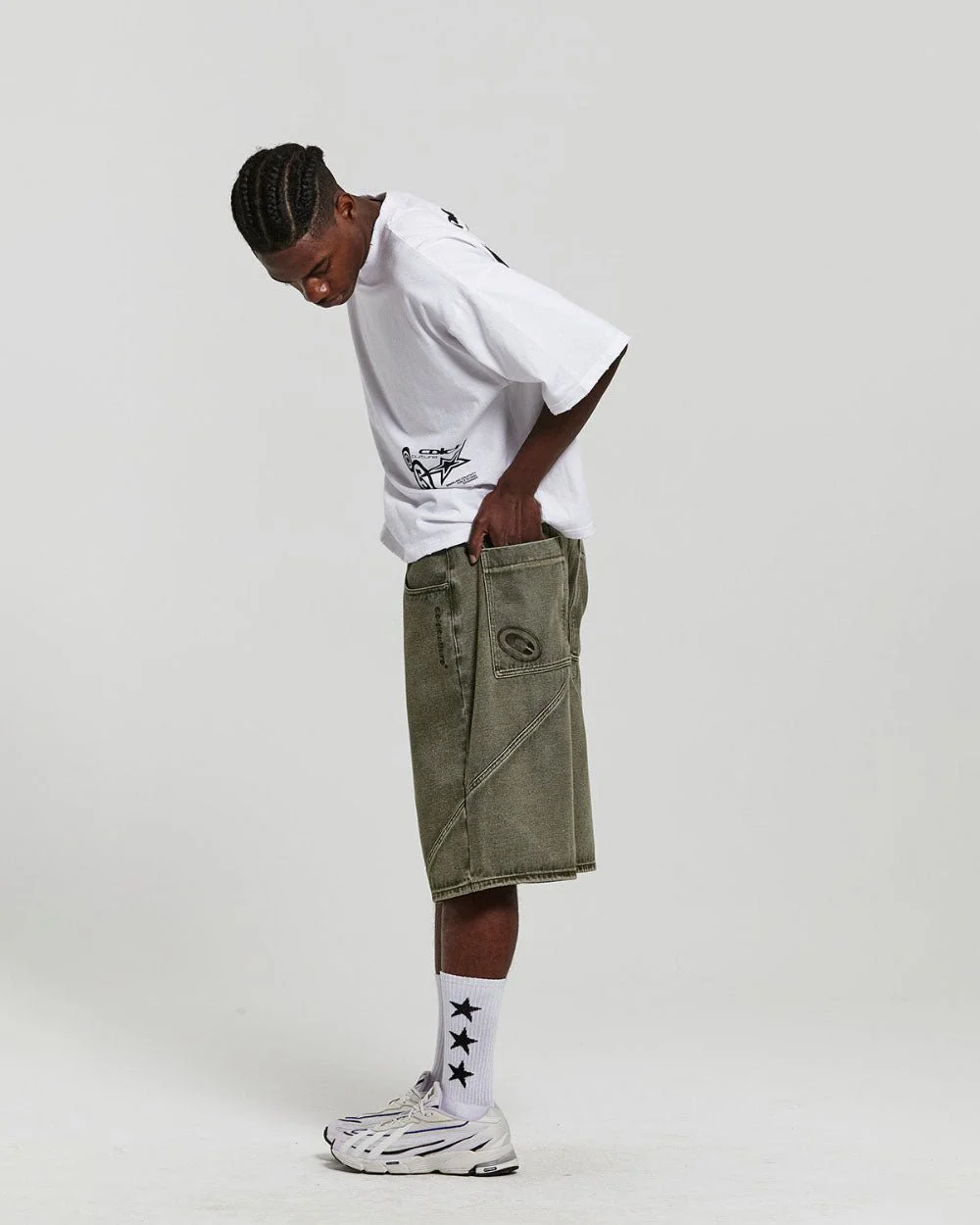ASSEMBLY V2 SHORTS ACID GREEN DENIM - Image 6