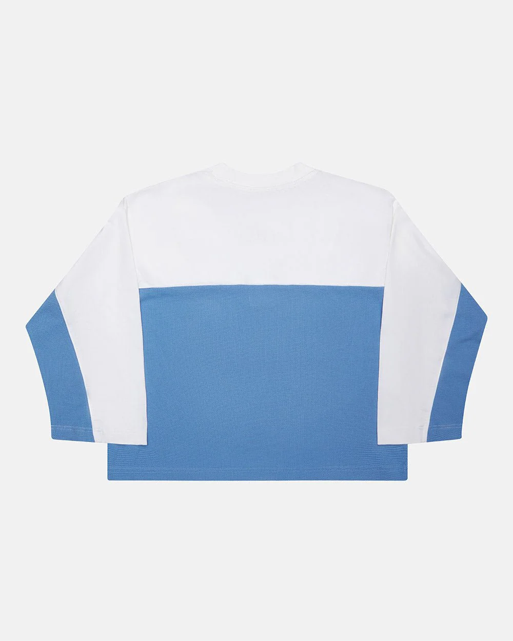 BICOLOR WAFFLE LONGSLEEVE BLUE & WHITE - Image 2