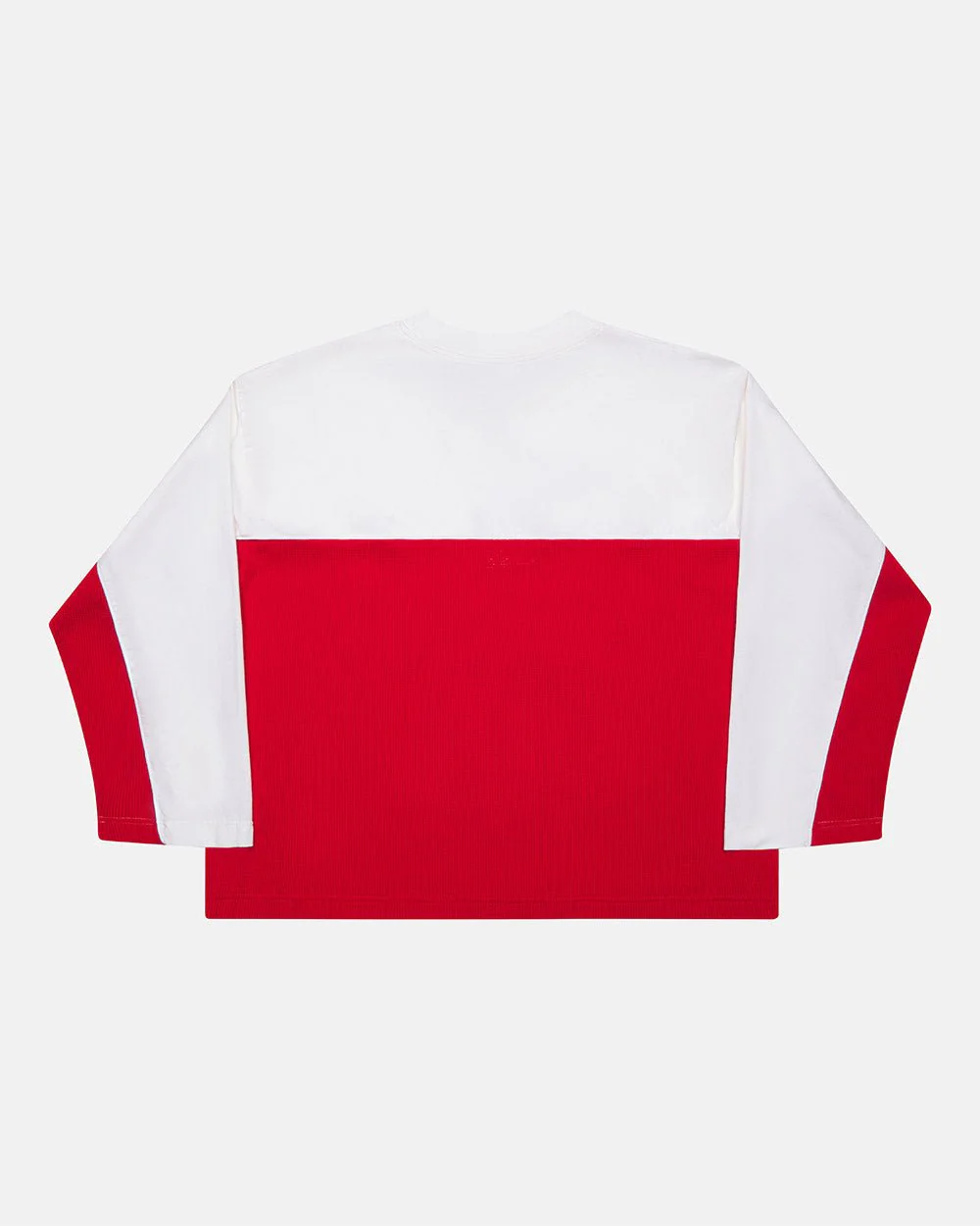 BICOLOR WAFFLE LONGSLEEVE RED & WHITE - Image 2