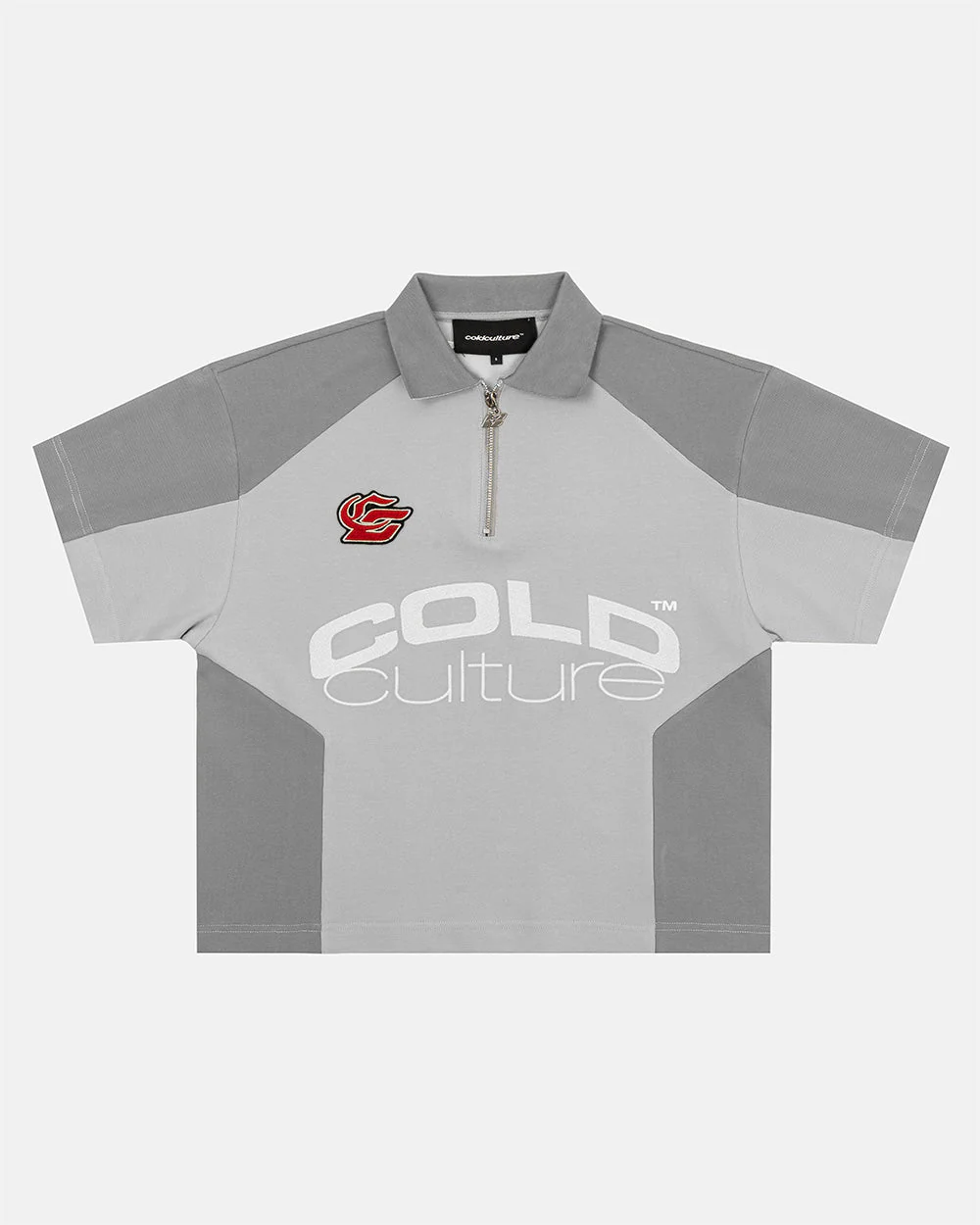 BIKER POLO LIGHT GREY - Image 2