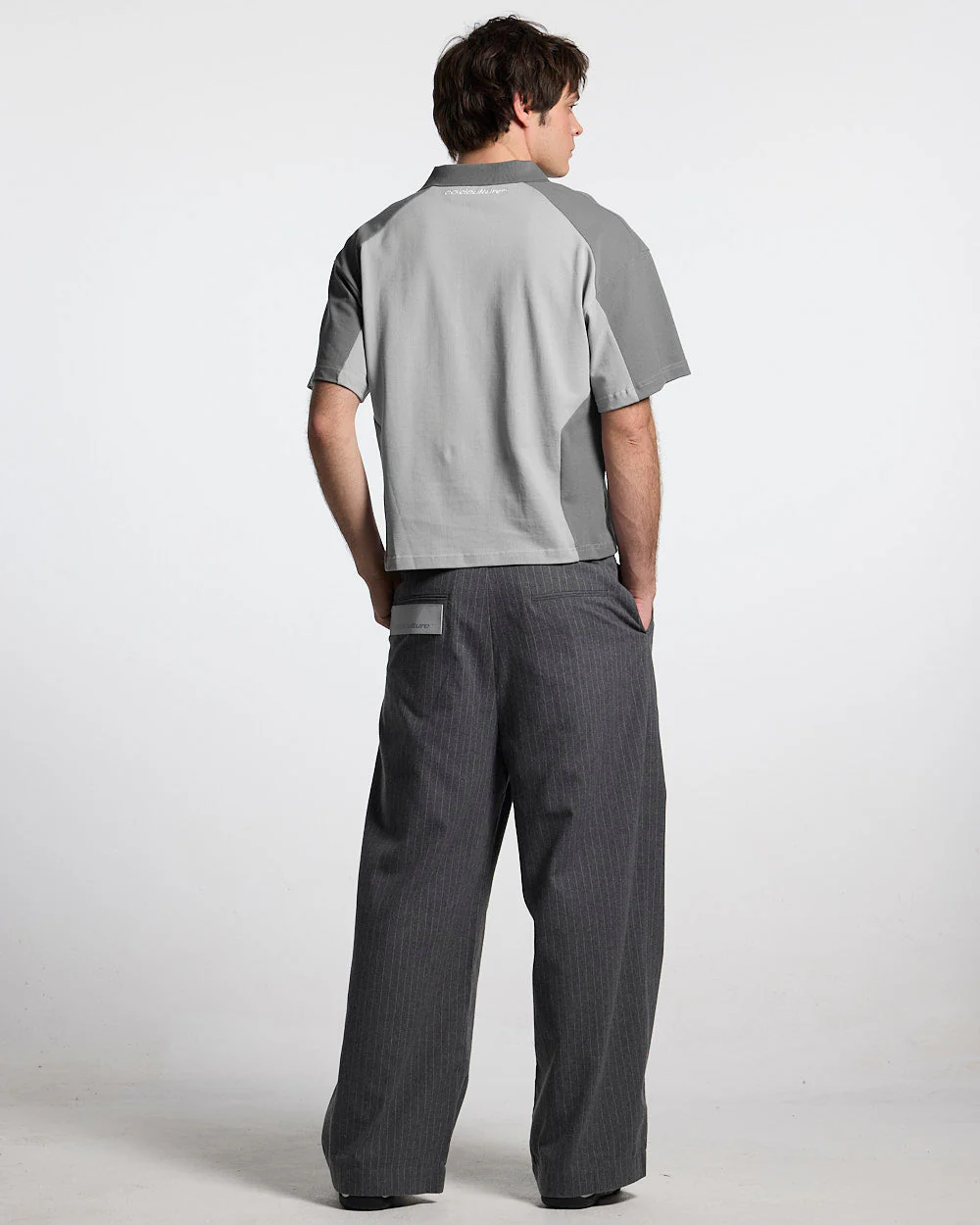 BIKER POLO LIGHT GREY - Image 3