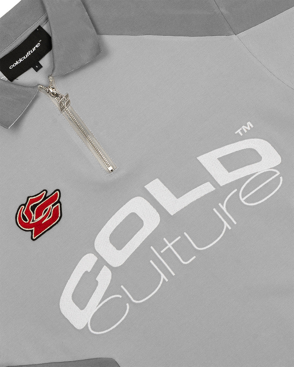 BIKER POLO LIGHT GREY - Image 6