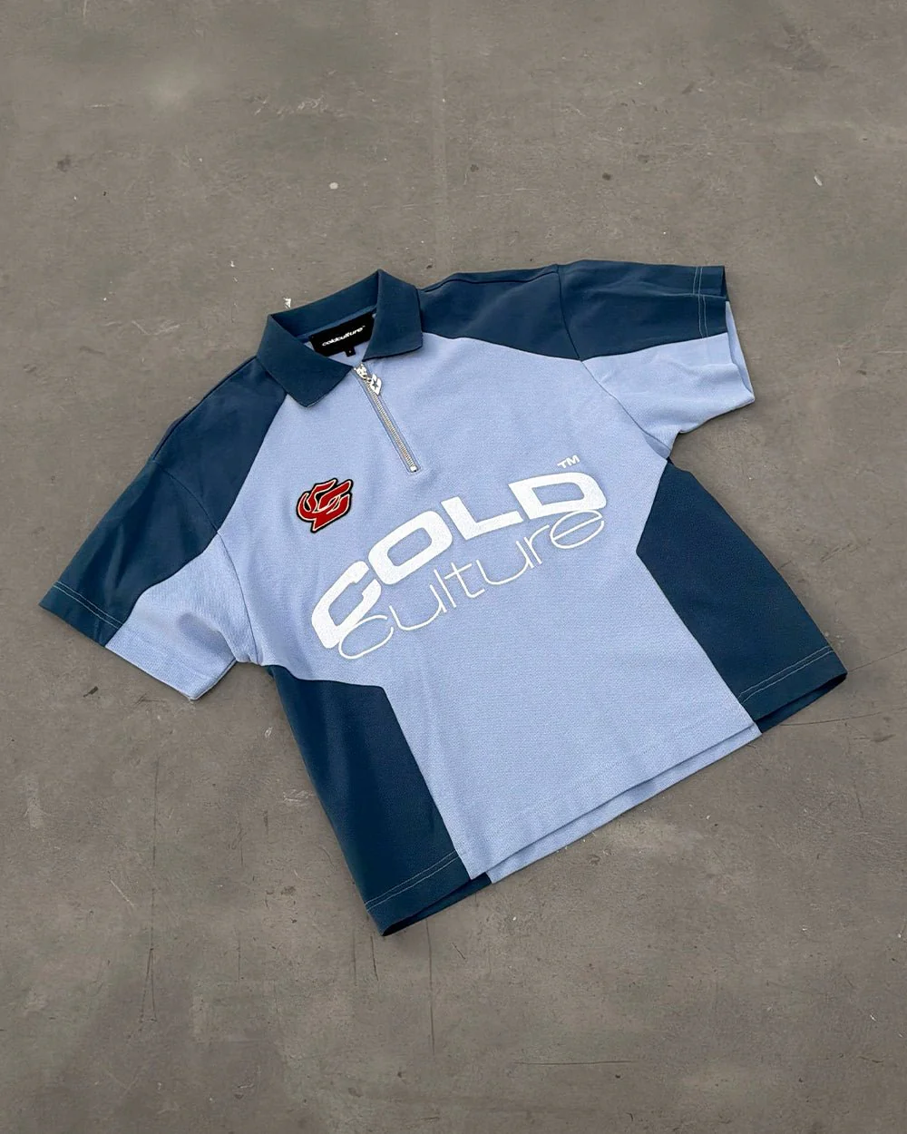 BIKER POLO LIGHT BLUE - Image 9