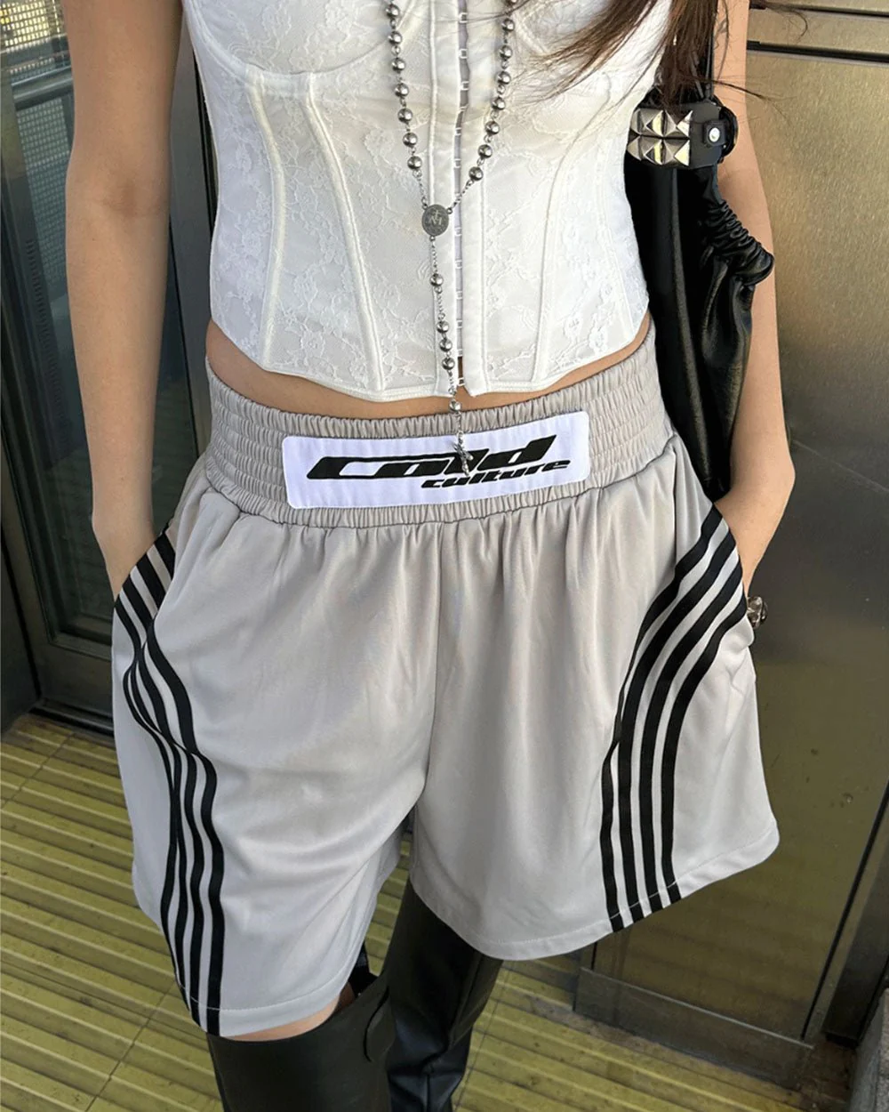 BOXING SHORTS SILVER - Image 8