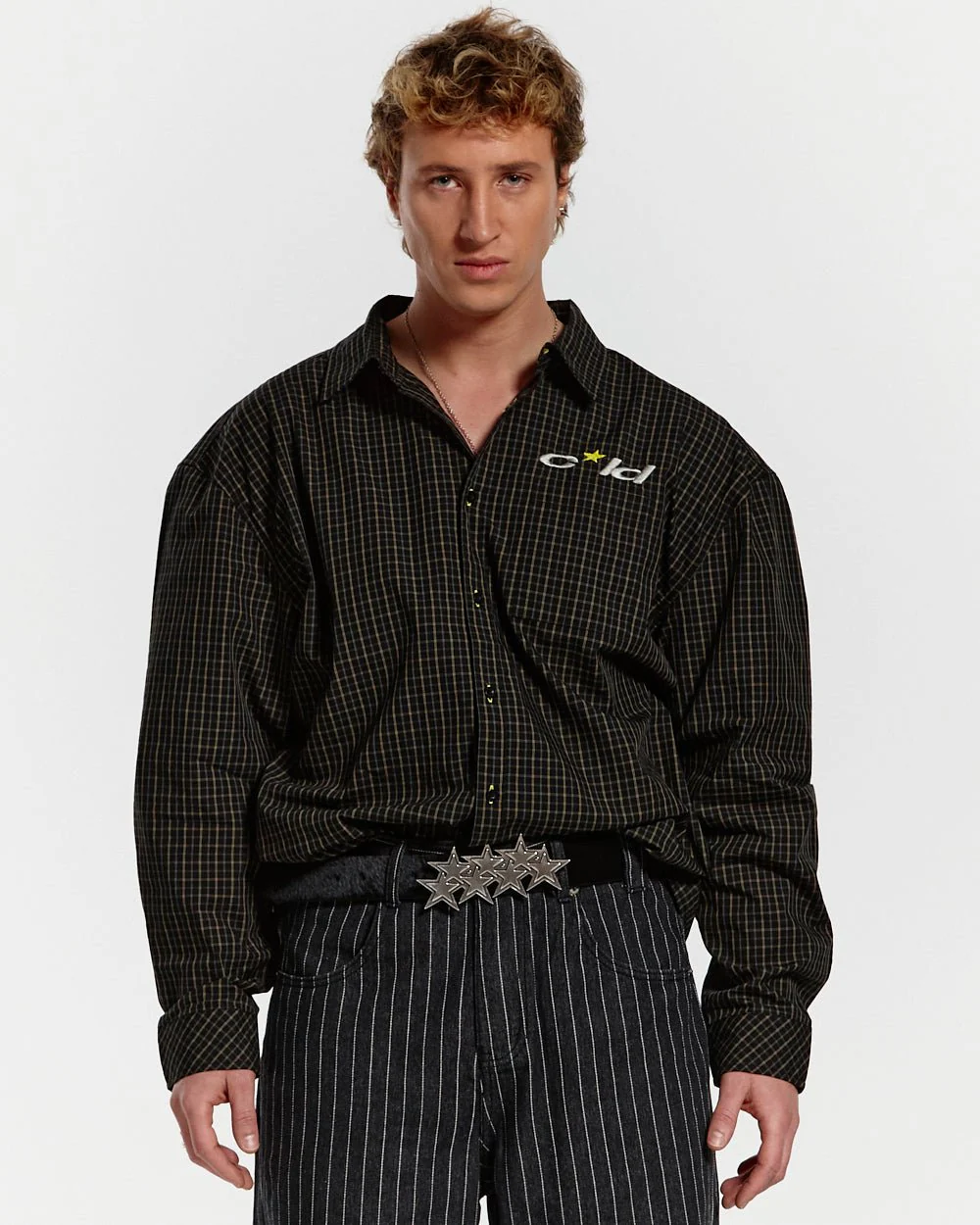 BRICK LANE SHIRT BLACK SQUARE - Image 3