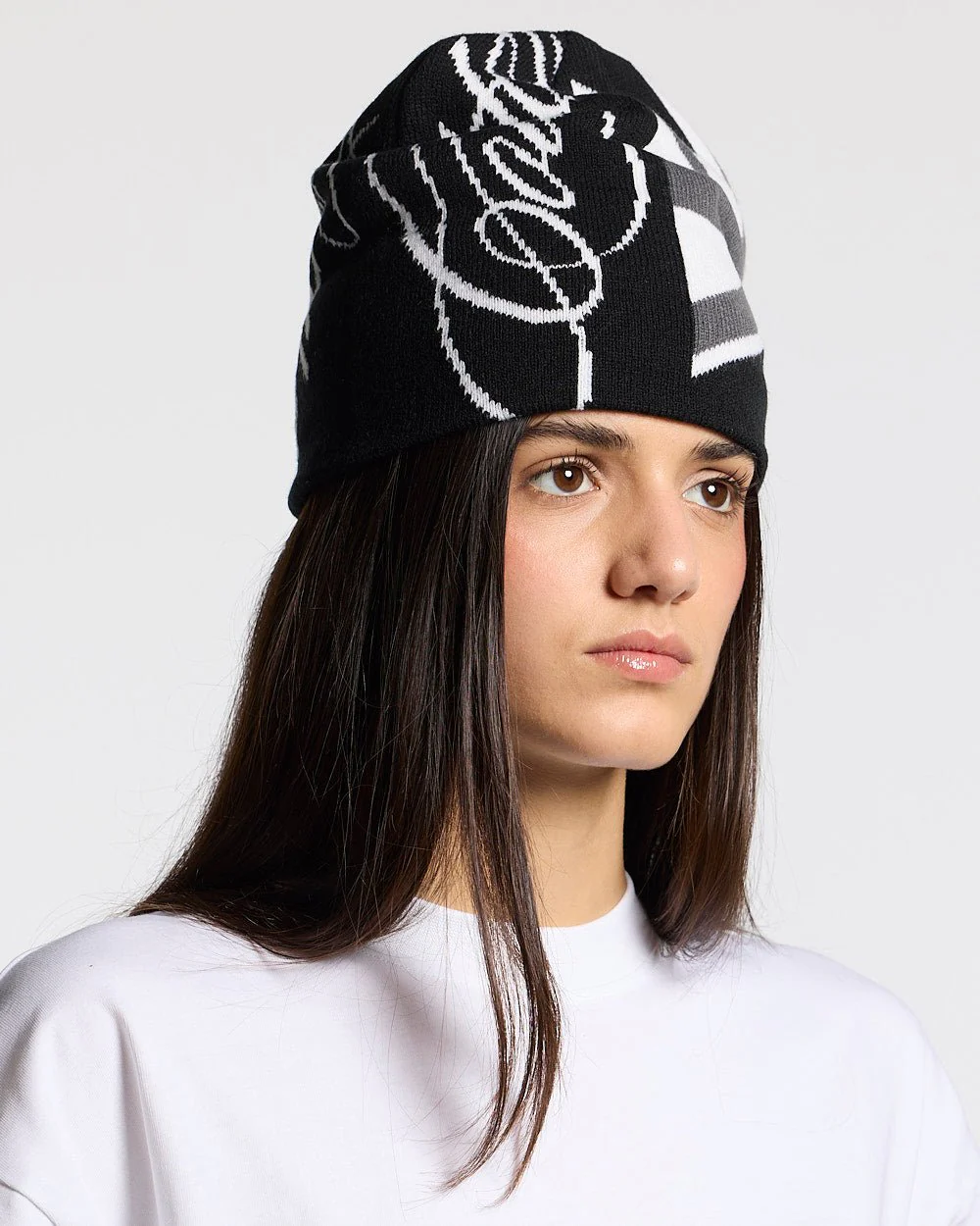 BRIGHTON BEANIE BLACK & GREY - Image 3