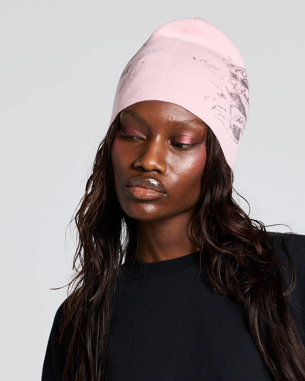 BURN ICONS BEANIE PINK - Image 4