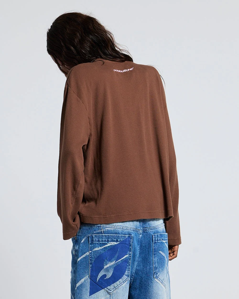 BURNT ICONS LONGSLEEVE OFF BROWN - Image 6
