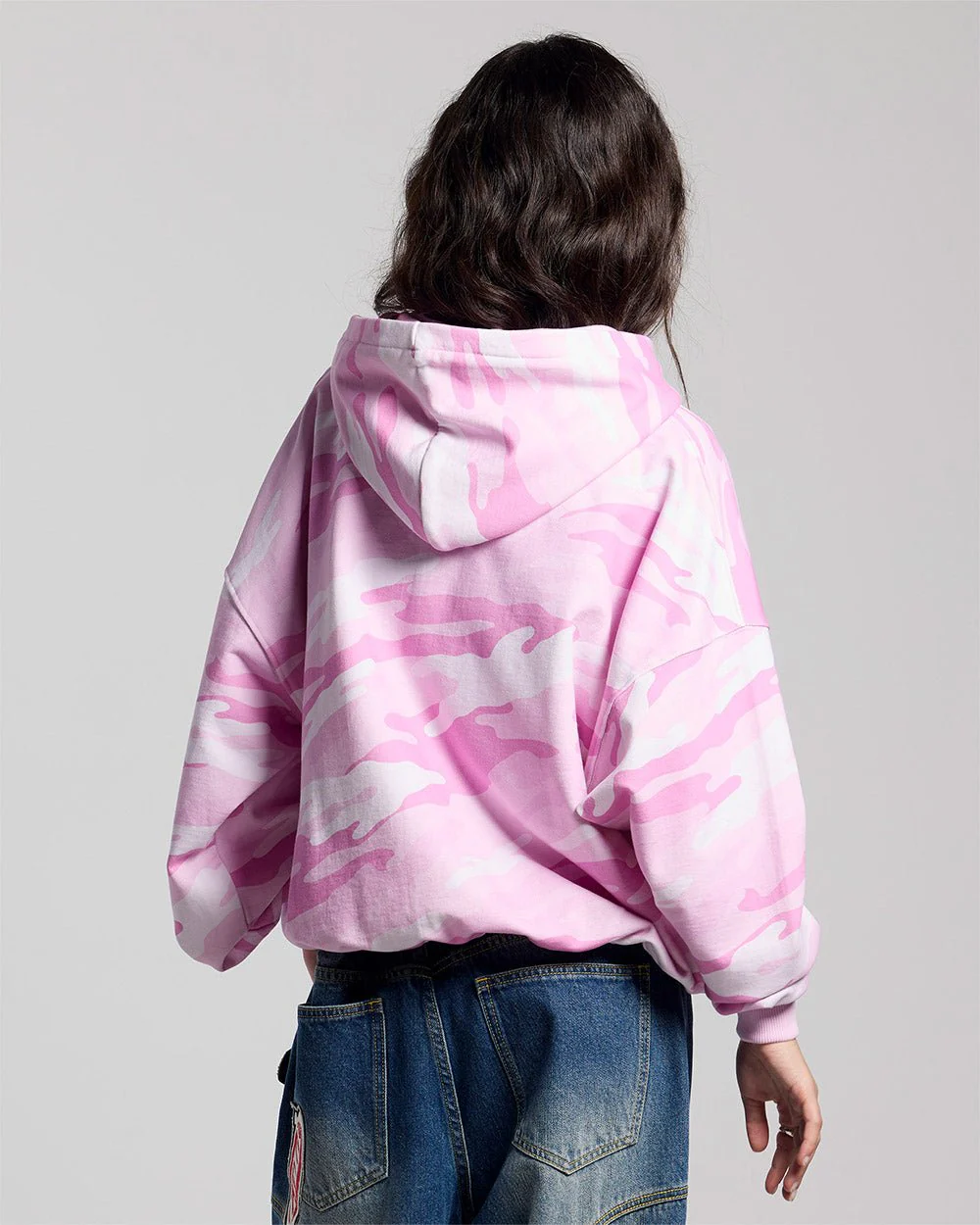 CAMO ZIP HOODIE PINK - Image 6