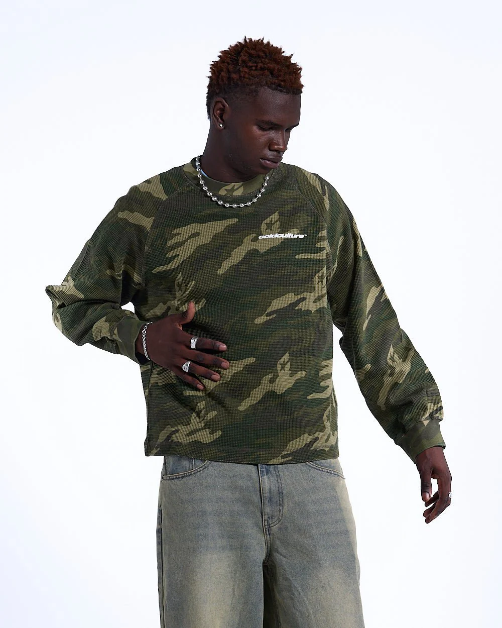 CAMO THERMAL LONGSLEEVE TEE GREEN - Image 3