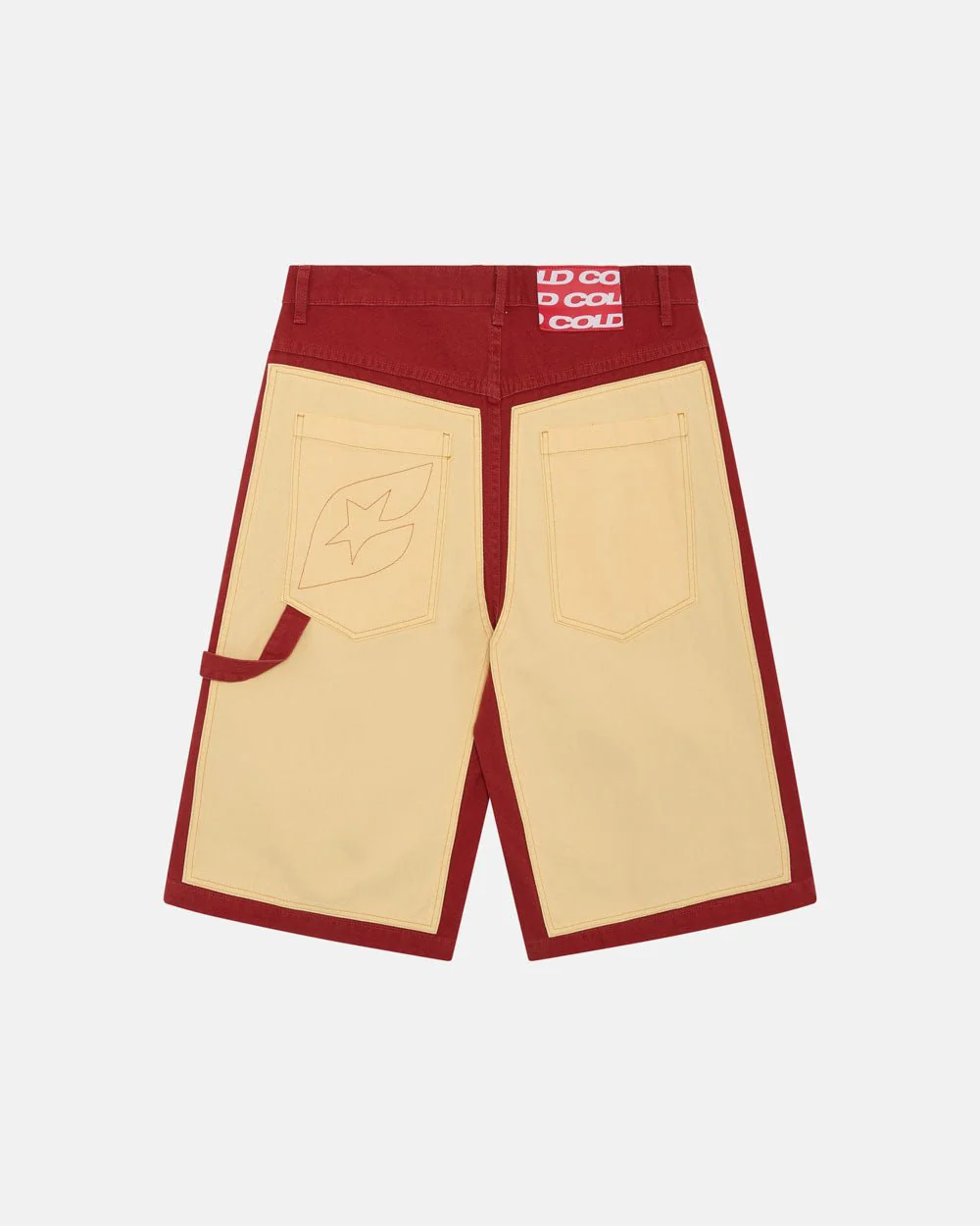 CARPENTER PANELS SHORTS BURGUNDY AND VANILLE - Image 2