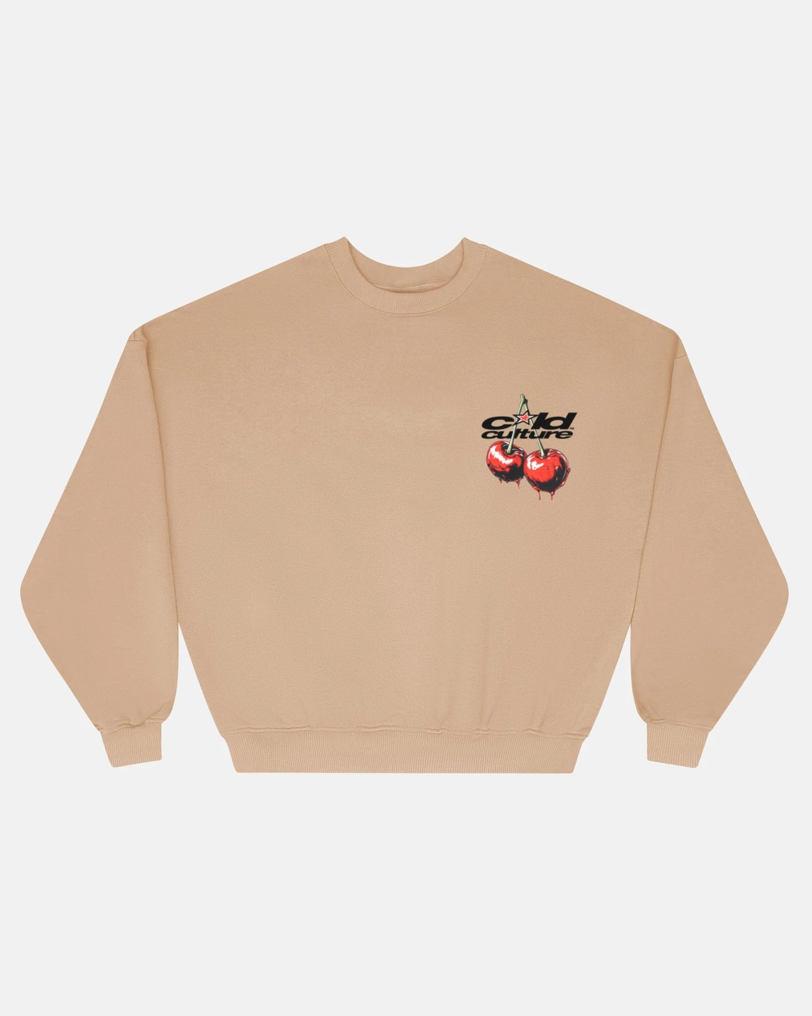 CHERRY CREWNECK BEIGE - Image 2