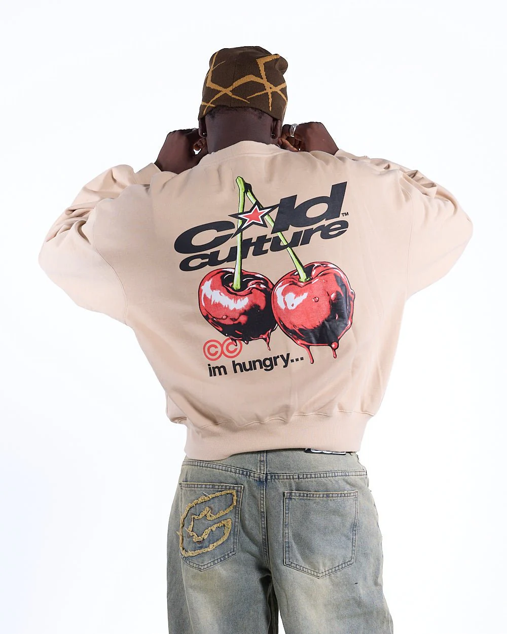 CHERRY CREWNECK BEIGE - Image 3
