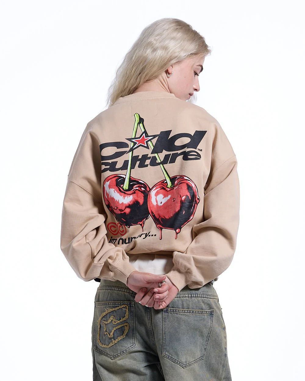 CHERRY CREWNECK BEIGE - Image 5