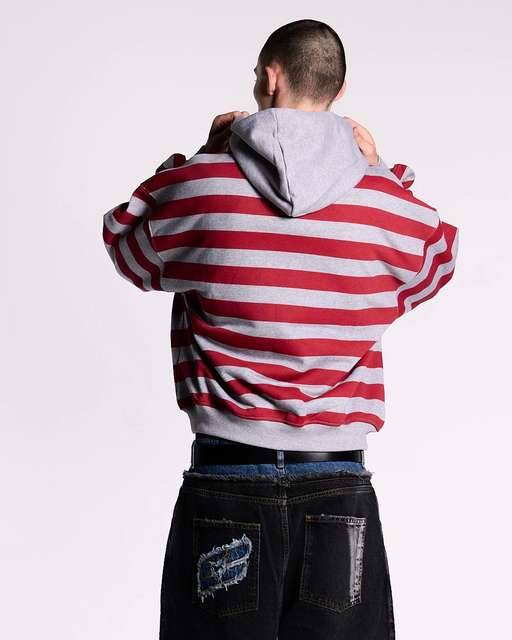 CHEWING GUM HOODIE GREY - Image 4