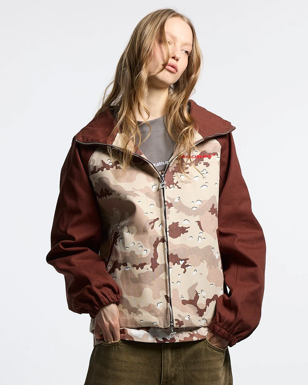 CHIPPED CAMO JACKET BROWN & CAMO - Image 5