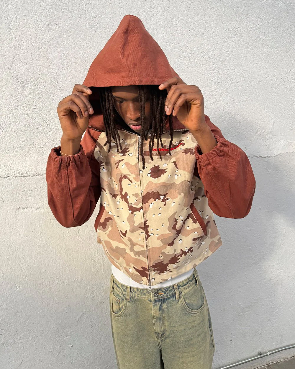 CHIPPED CAMO JACKET BROWN & CAMO - Image 8