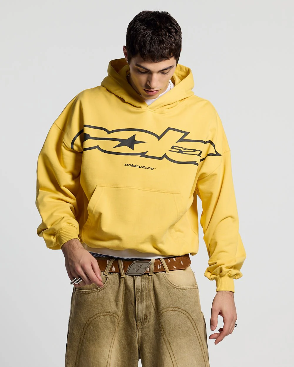 COLD 521 HOODIE YELLOW - Image 2