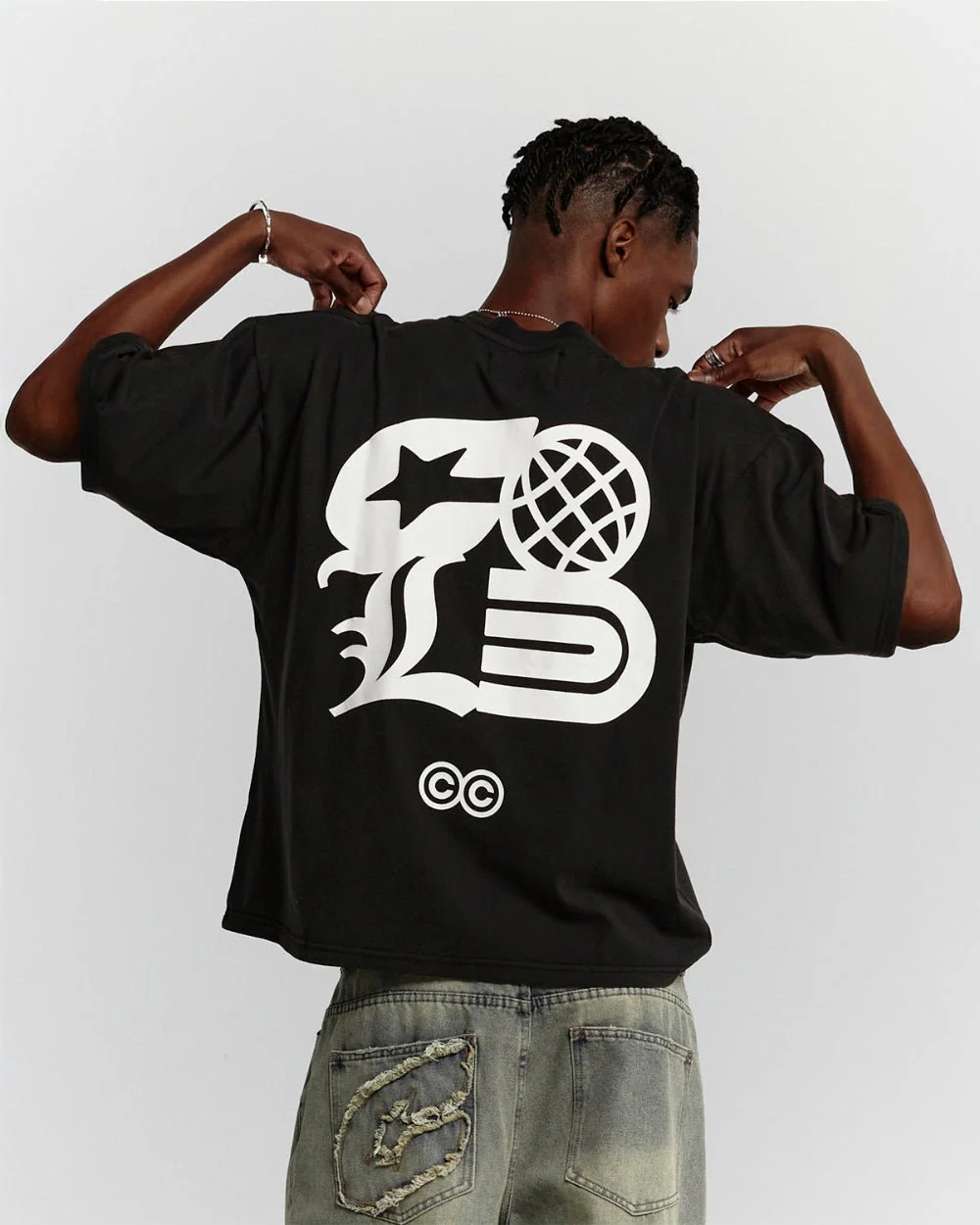 COLD LOGOS TEE BLACK - Image 2