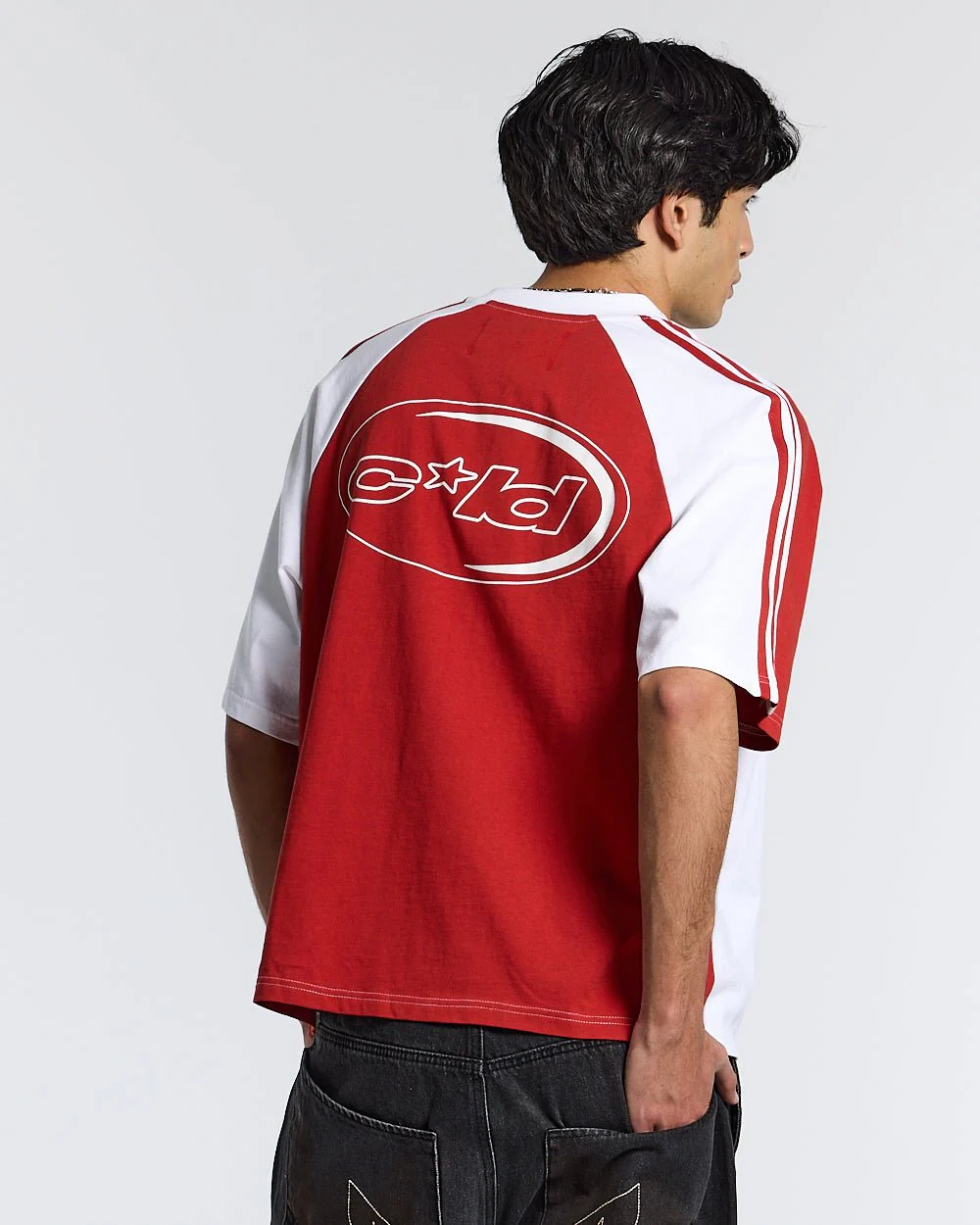 COMBO TEE WHITE/RED - Image 2