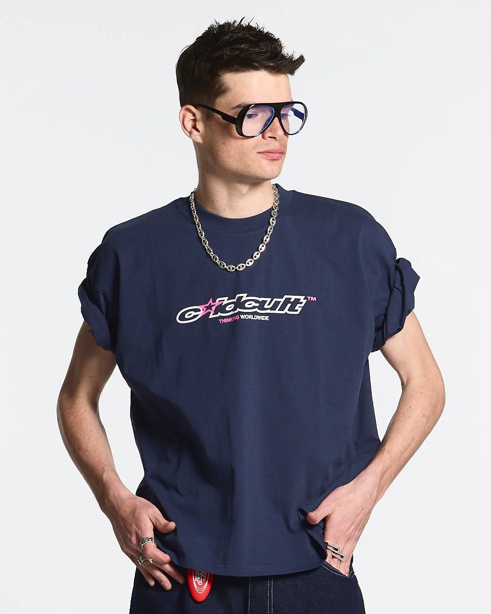 CULT STAR TEE INDIGO BLUE - Image 2