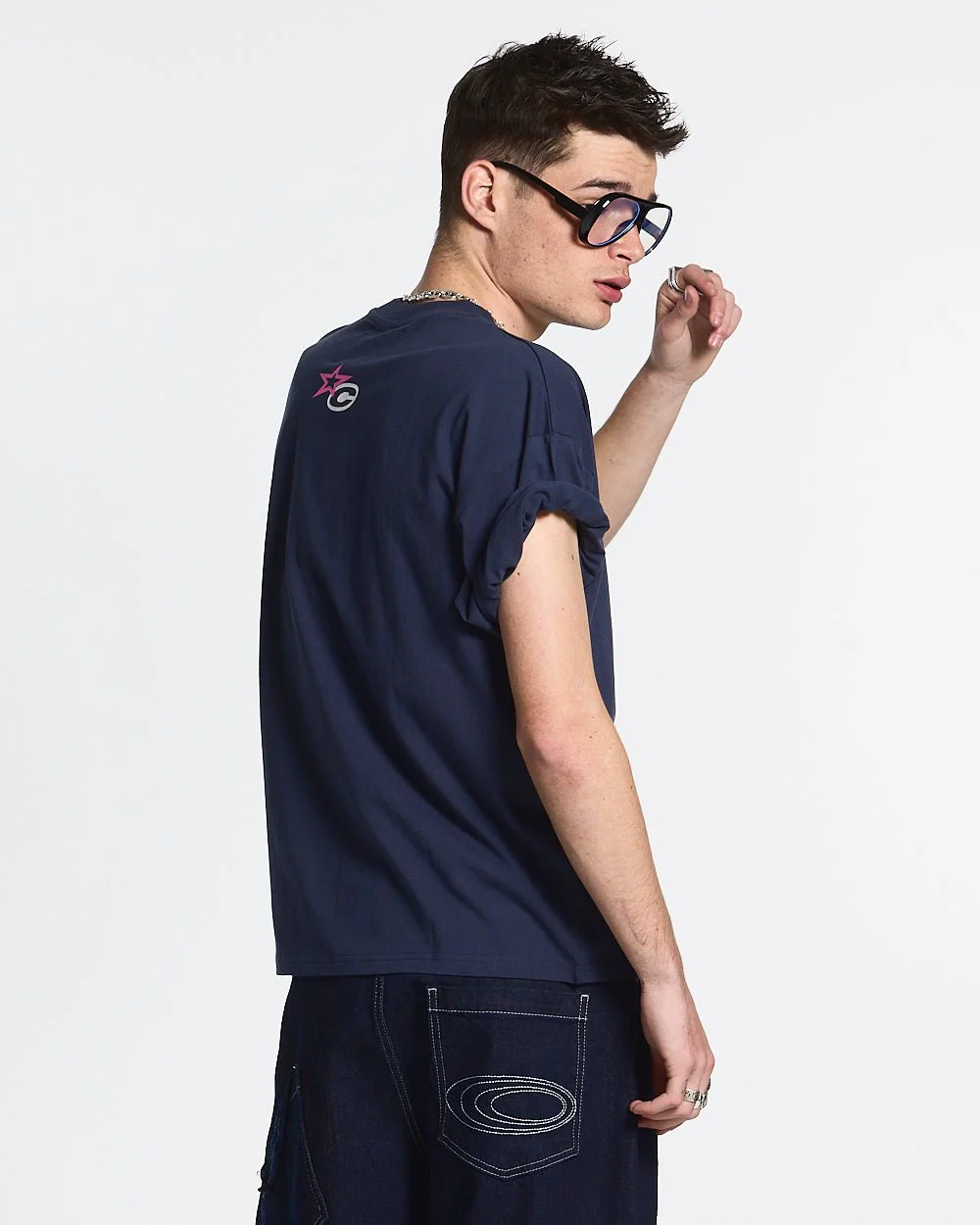 CULT STAR TEE INDIGO BLUE - Image 6