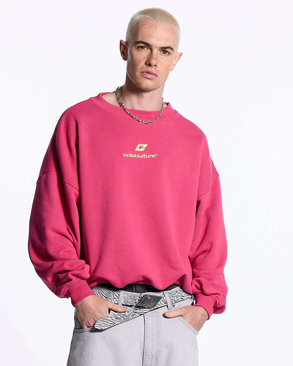 CURVED CREWNECK PINK - Image 4