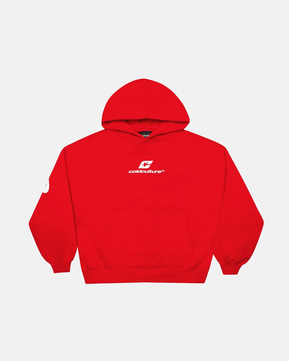 CURVED HOODIE RED - Image 3