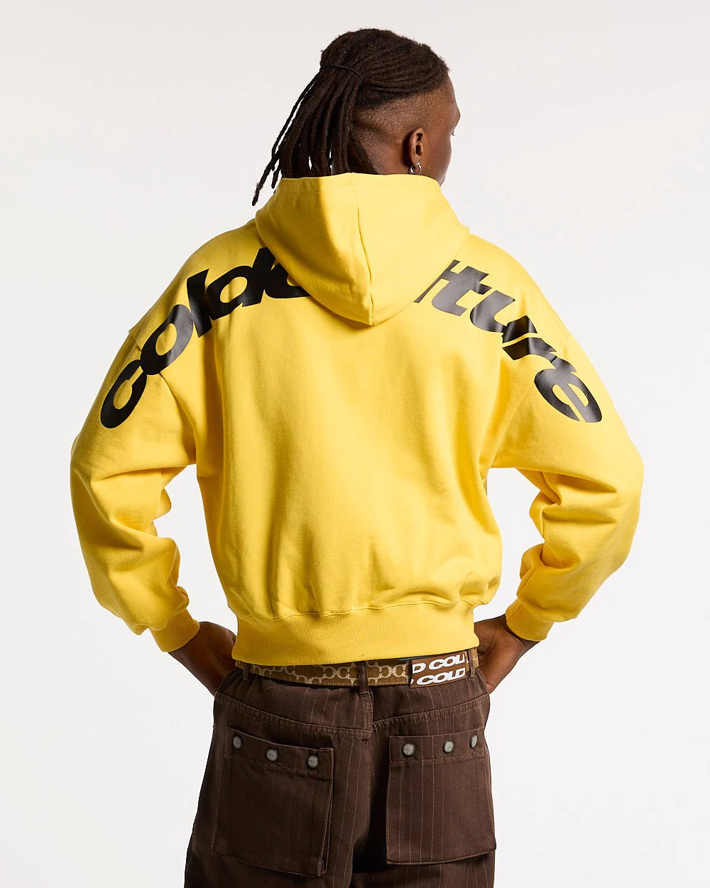 CURVED HOODIE YELLOW - Image 2