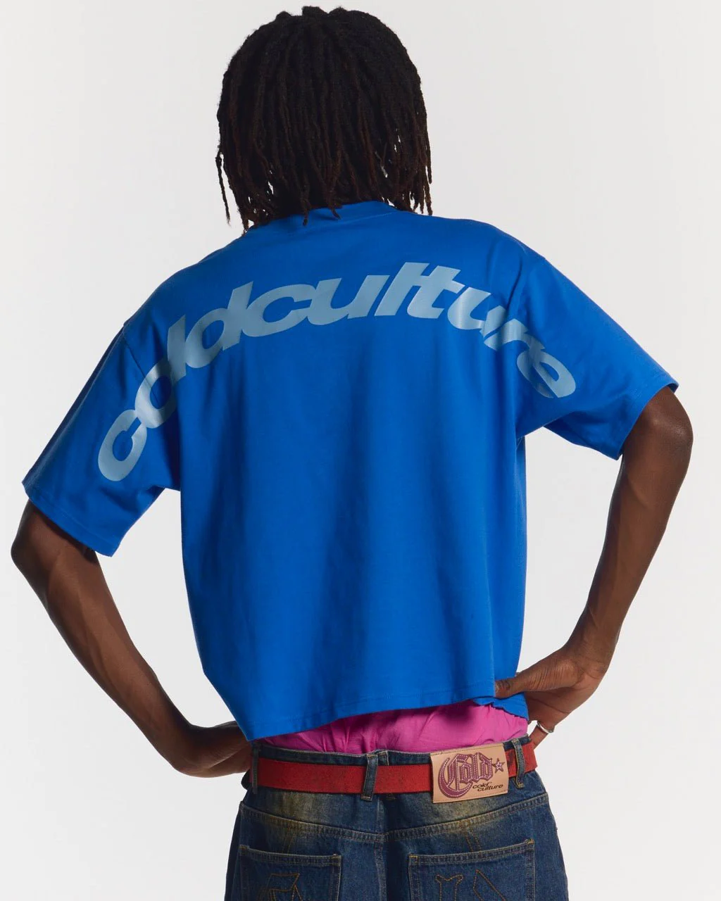 CURVED TEE BLUE - Image 3