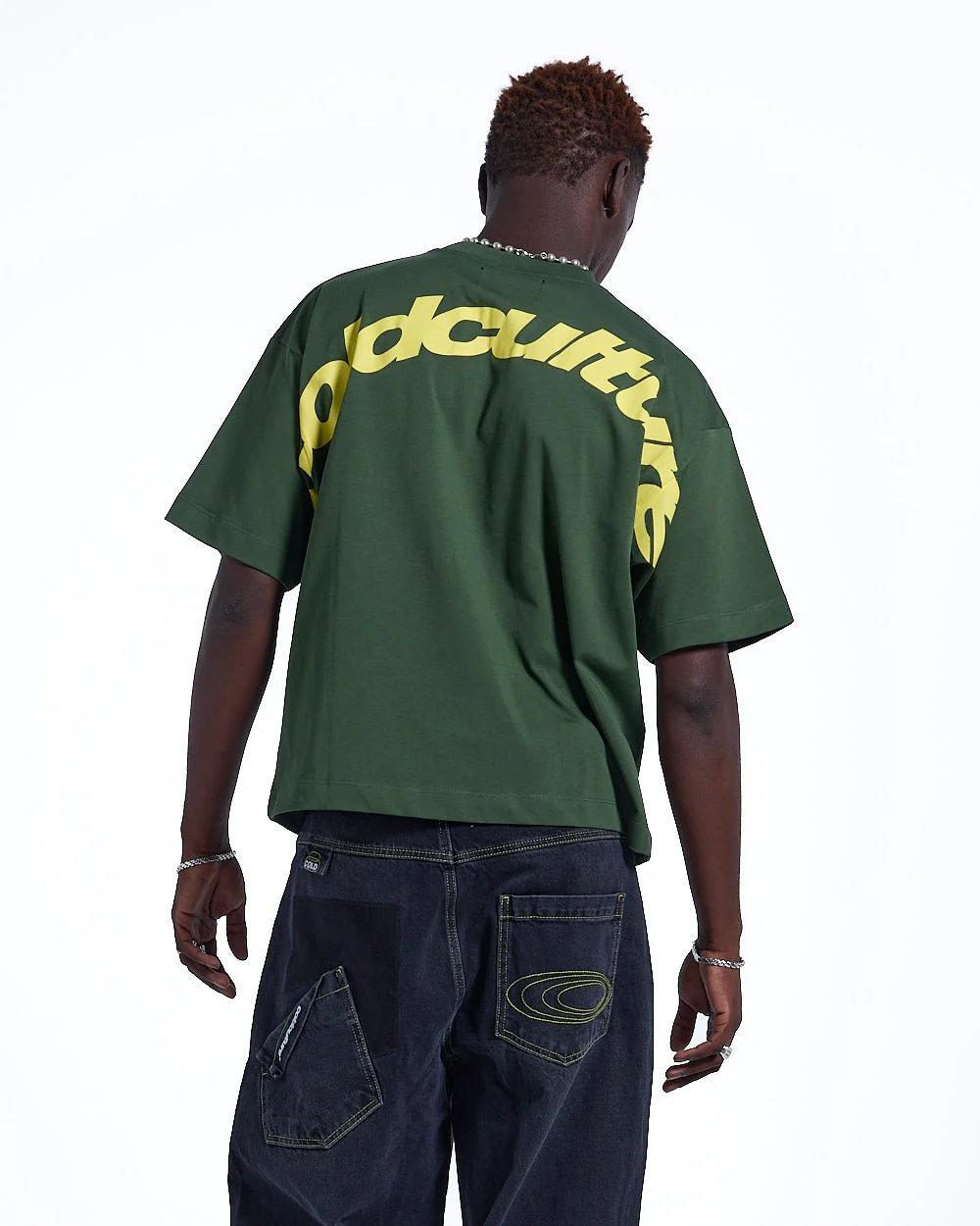 CURVED TEE GREEN & YELLOW - Image 3