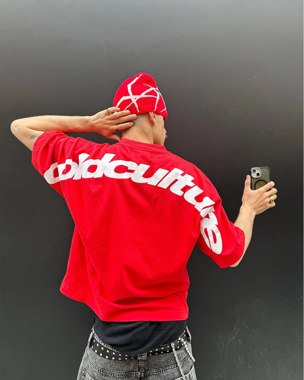 CURVED TEE RACING RED - Image 6