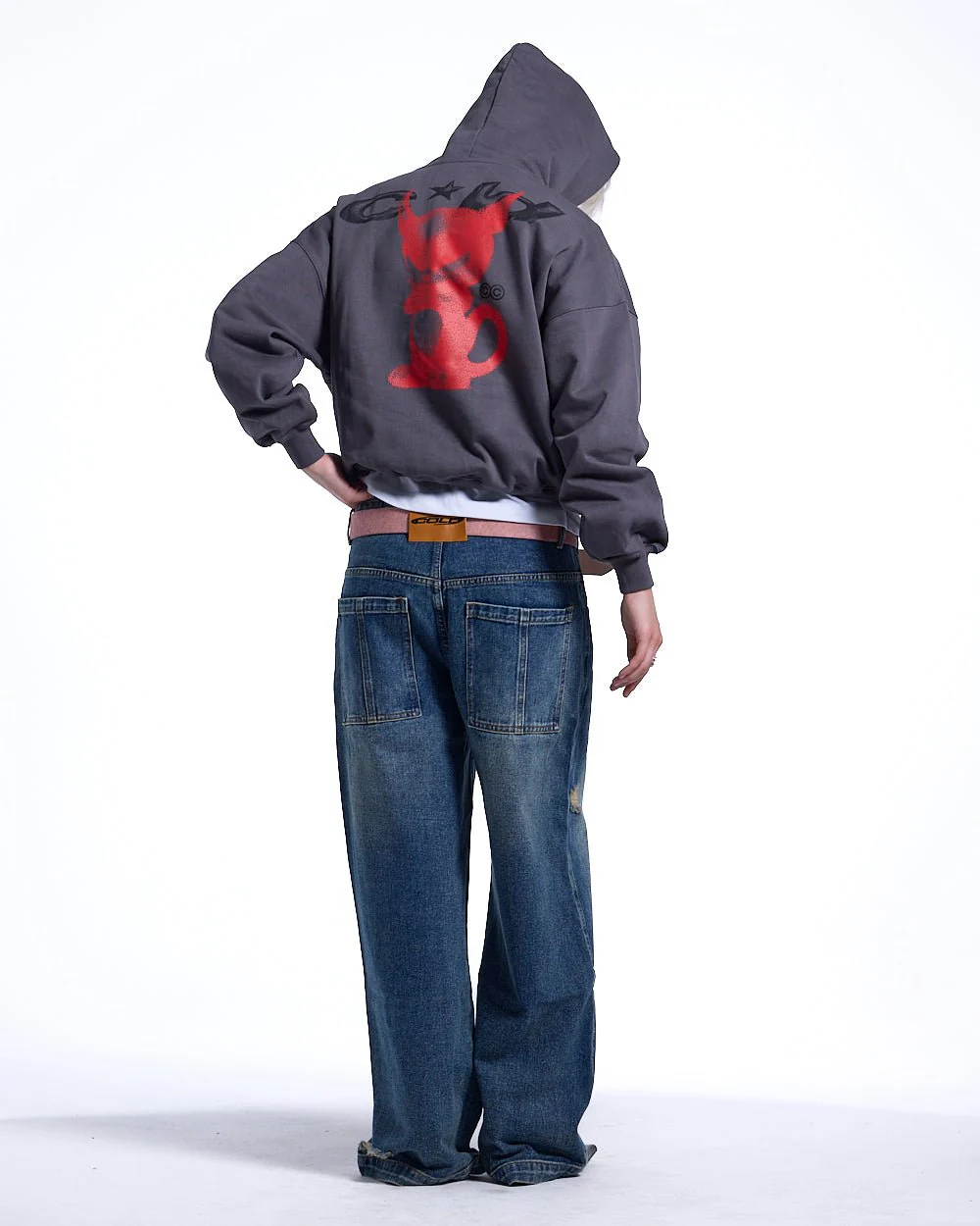 DEMON HOODIE GREY - Image 5