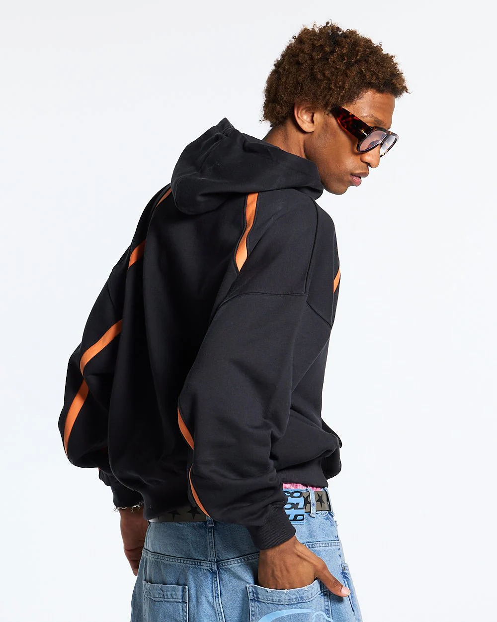 DETAILED HOODIE BLACK - Image 4