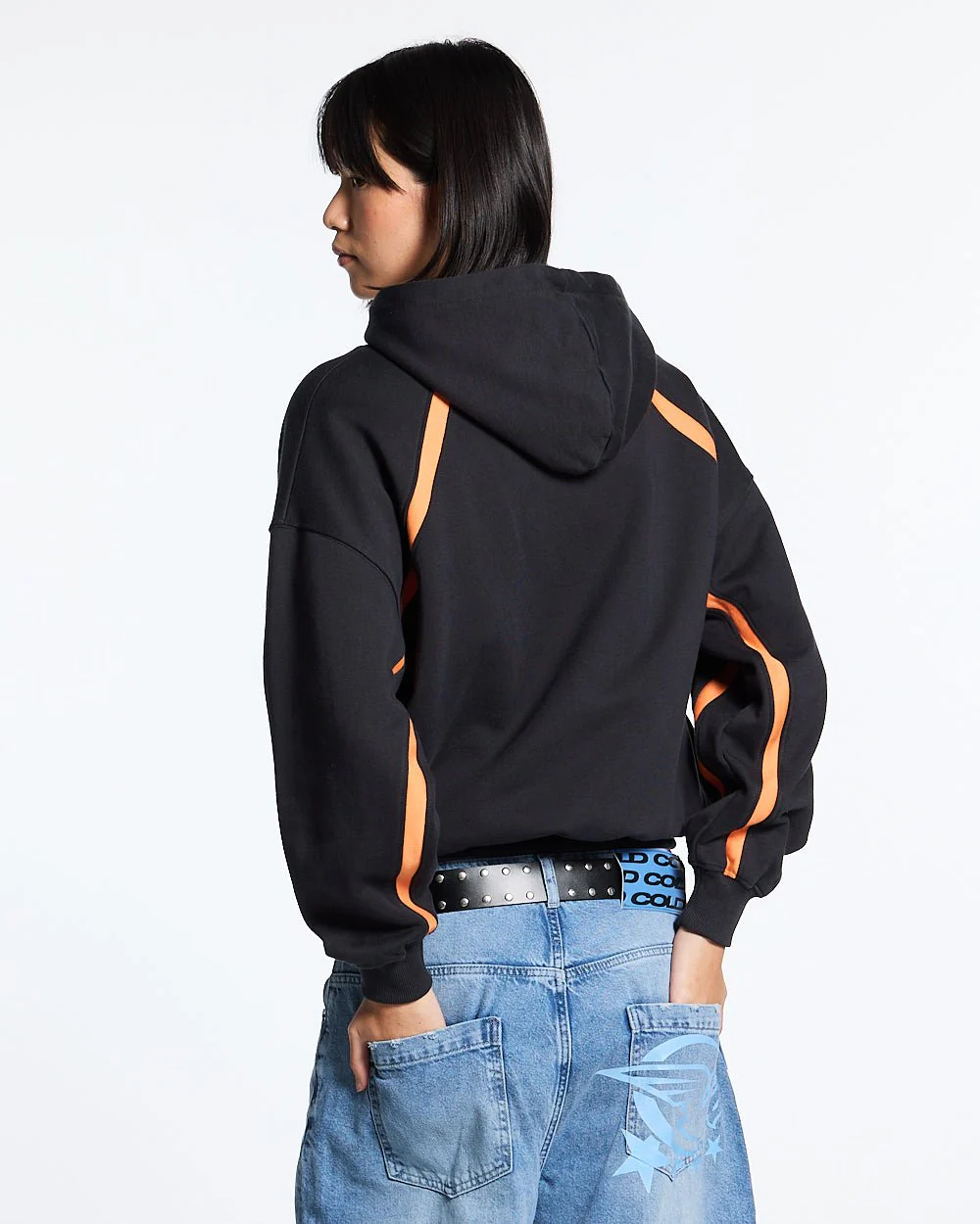 DETAILED HOODIE BLACK - Image 6