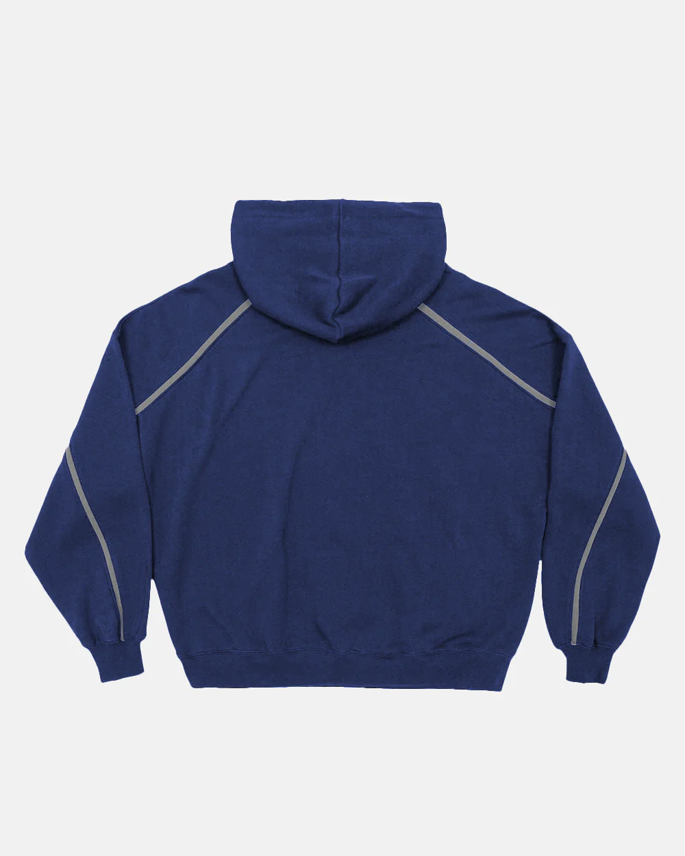 DETAILED HOODIE INDIGO BLUE - Image 3