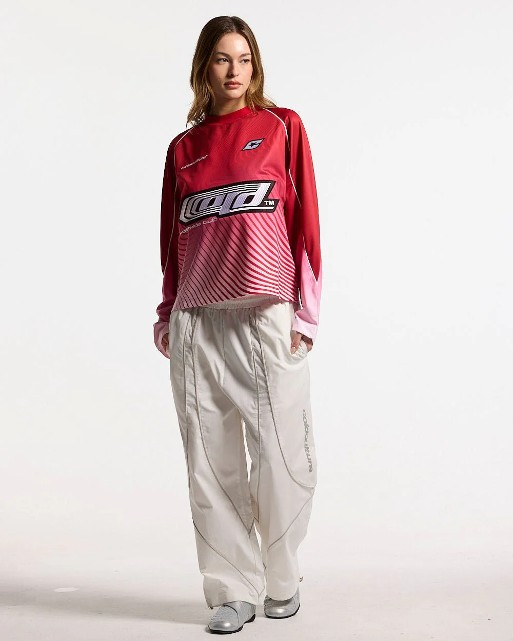 DIFFUSION LONGSLEEVE RED & WHITE - Image 5