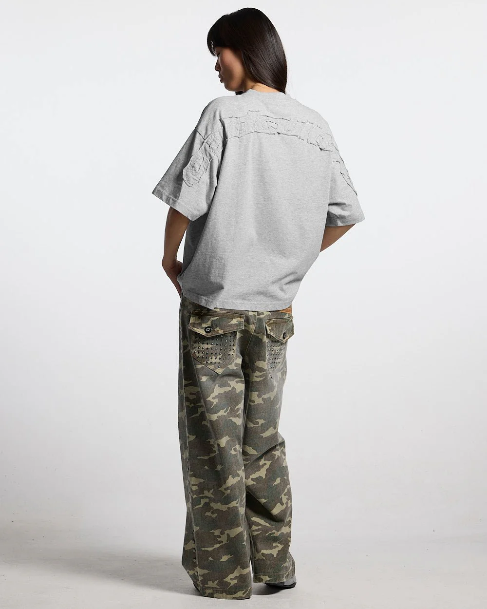 DISTRESS CURVED TEE GREY VIGORÉ - Image 6
