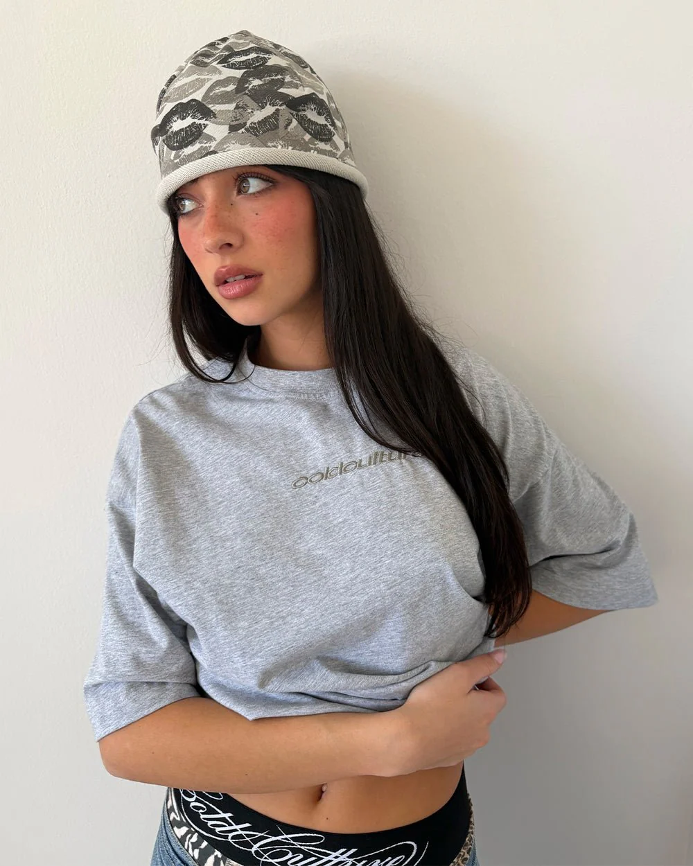 DISTRESS CURVED TEE GREY VIGORÉ - Image 8