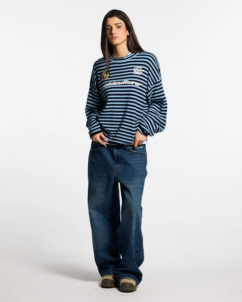 DISTRESS STARS V2 PANTS BLUE DENIM - Image 8