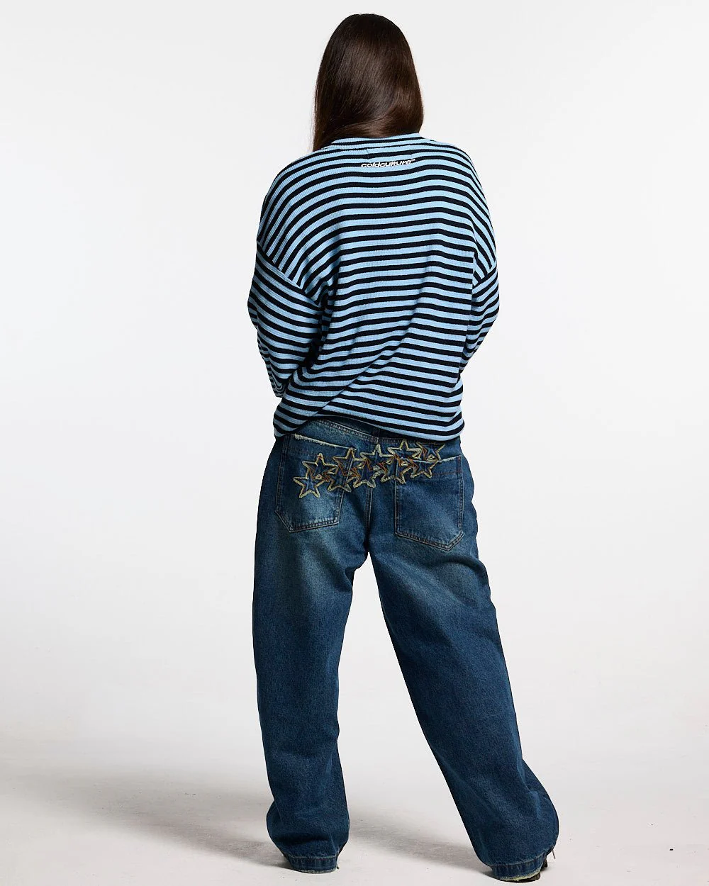 DISTRESS STARS V2 PANTS BLUE DENIM - Image 9