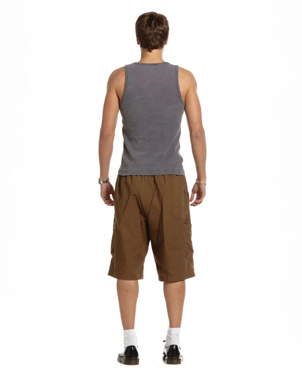 DOUBLE POCKET SHORTS QUARTZ GREY - Image 5