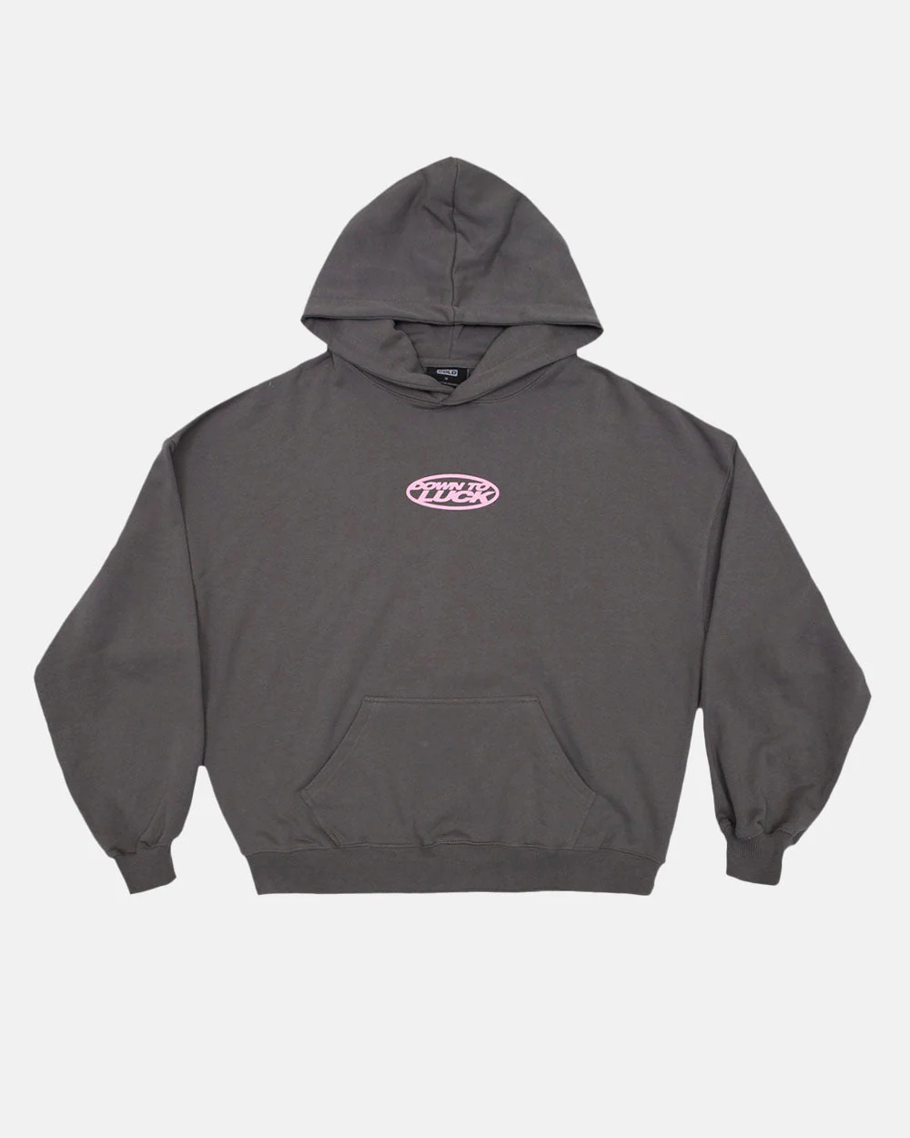 DOWN TO LUCK HOODIE SMOKEY GREY - Image 3